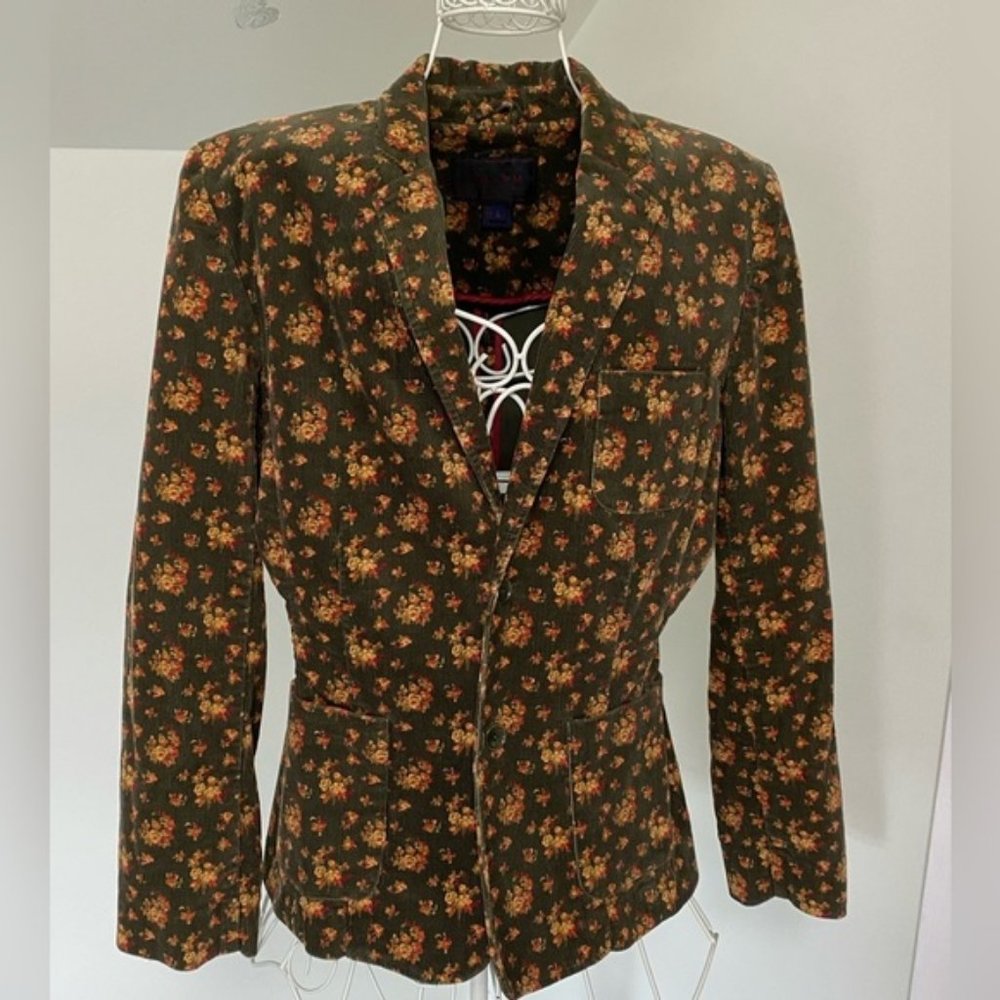 Ralph Lauren Corduroy Blazer Jacket Green  Vintage size large